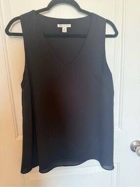 Cato Black V-Neck Sleeveless Tank Top